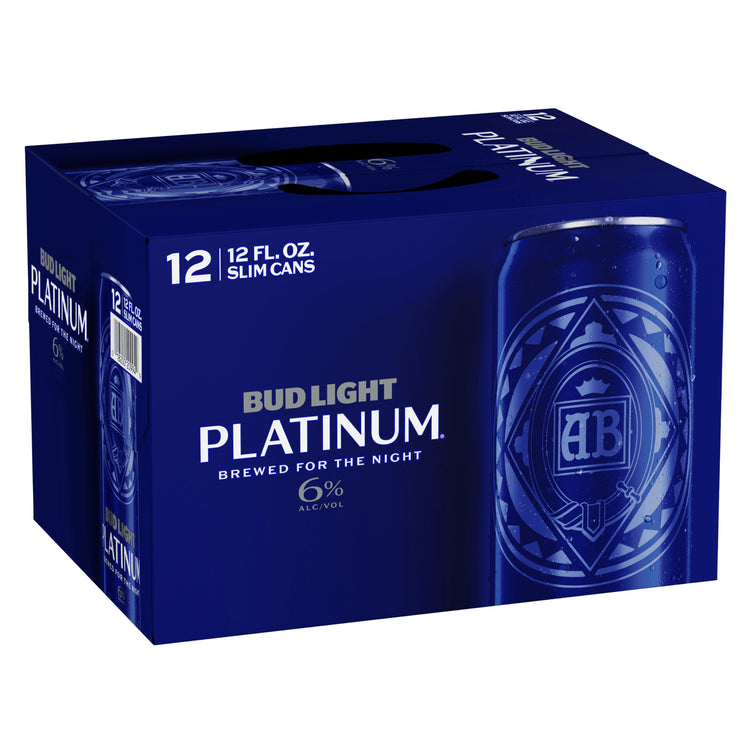 BUD LT PLATINU 2/12 SLEEK CAN